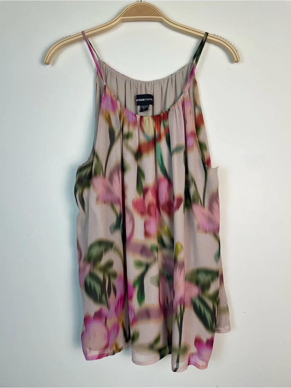 Fifteen Twenty Pink‎ Floral Spaghetti Strap Camisole
